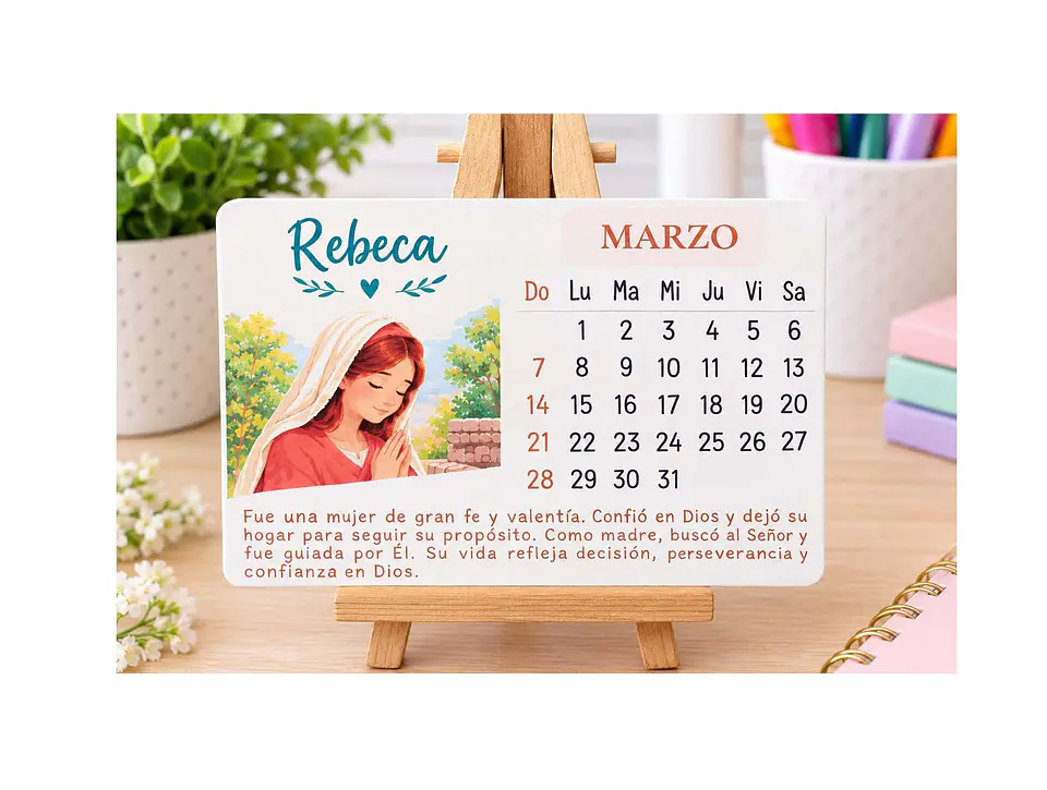 Calendario Mujeres de la Biblia 2027 1