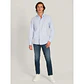 CAMISA TOMMY  CUADRICULADA CELESTE BLANCO - Miniatura 2