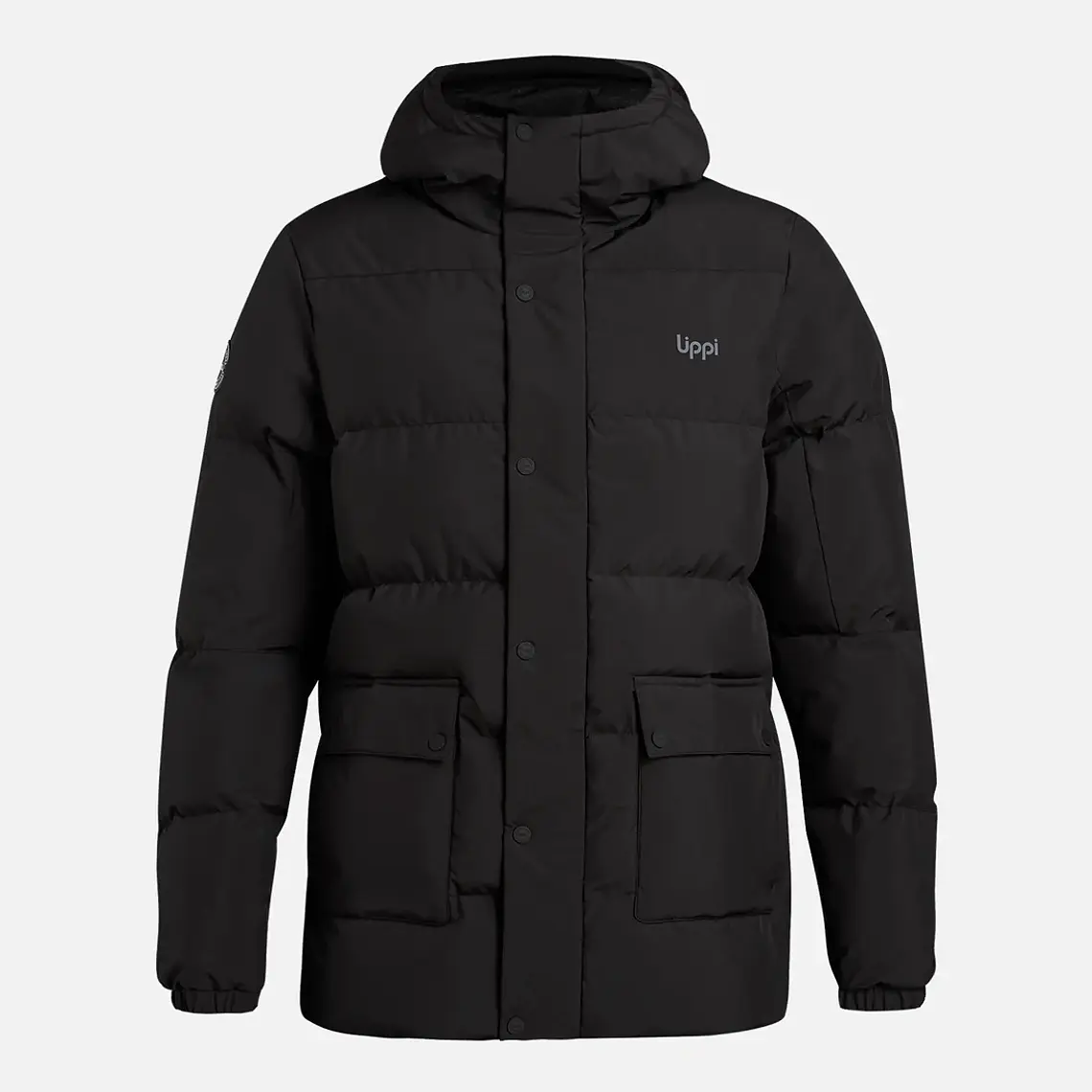 CHAQUETA LARGA LIPPI NEGRA 1