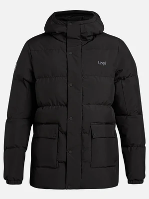 CHAQUETA LARGA LIPPI NEGRA