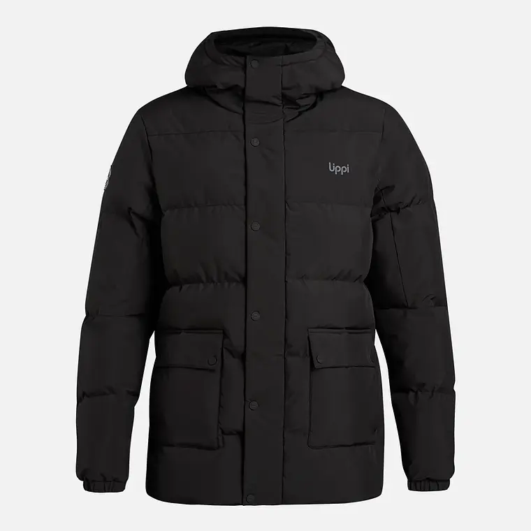 CHAQUETA LARGA LIPPI NEGRA 1