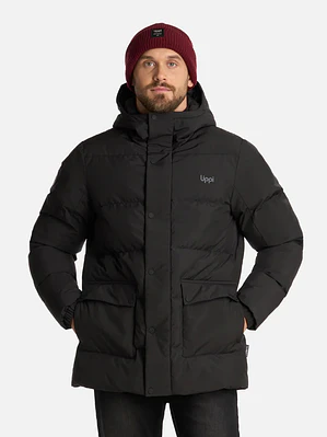 CHAQUETA LARGA LIPPI NEGRA