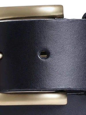 CINTURON DE CUERO LEVIS NEGRO
