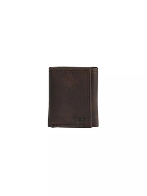 BILLETERA TRIFOLD LEVIS CAFE 
