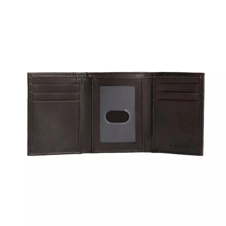 BILLETERA TRIFOLD LEVIS CAFE  4