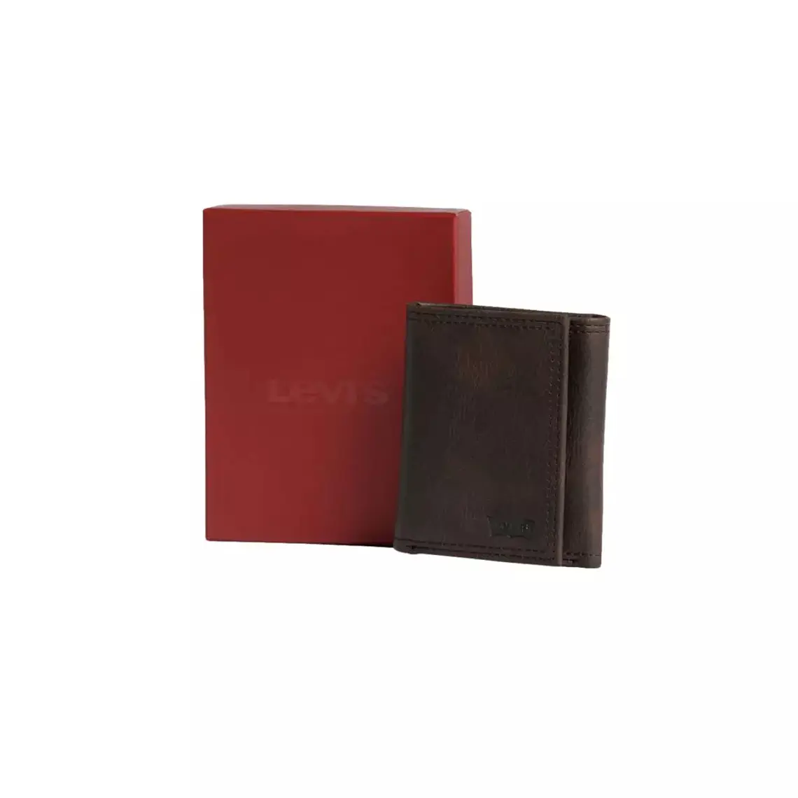 BILLETERA TRIFOLD LEVIS CAFE  1