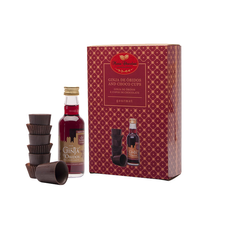 Coffret com Copos de Chocolate + Mini Garrafa 1