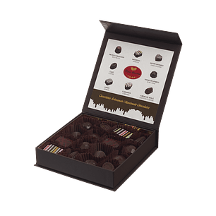 Box with 70% cocoa chocolates