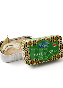 Gourmet Canned Tuna Fillets in Olive Oil with Onion and Bay Leaf