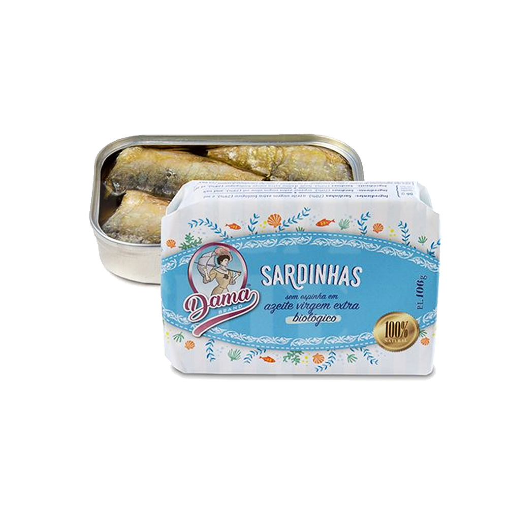 Canned Gourmet Spineless Sardines in Organic Extra Virgin Olive Oil