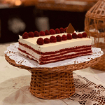 Gâteau en osier ou stand de fruits
