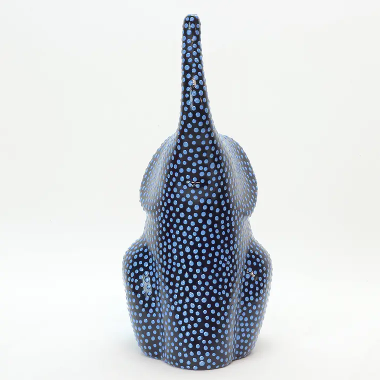 Elefante artesanal pintado a mano, 23 cm. 4
