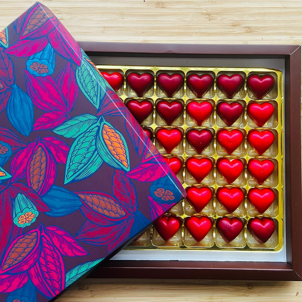 Caixa de chocolate artesanal