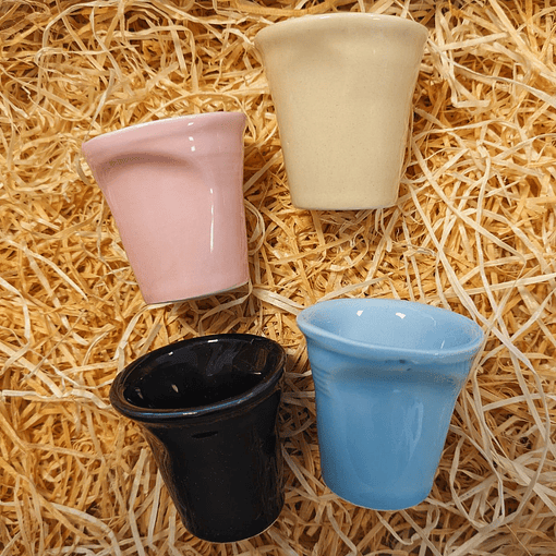 Basket of dented cups 4 colors