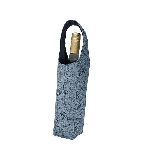Fabric wine holder - Blue