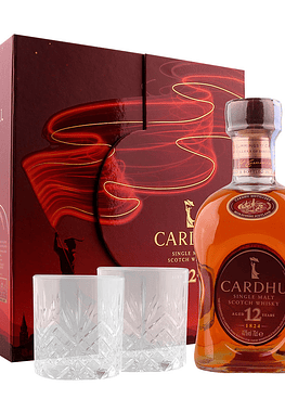 Conjunto Whisky Cardhu 12 Anos com 2 copos