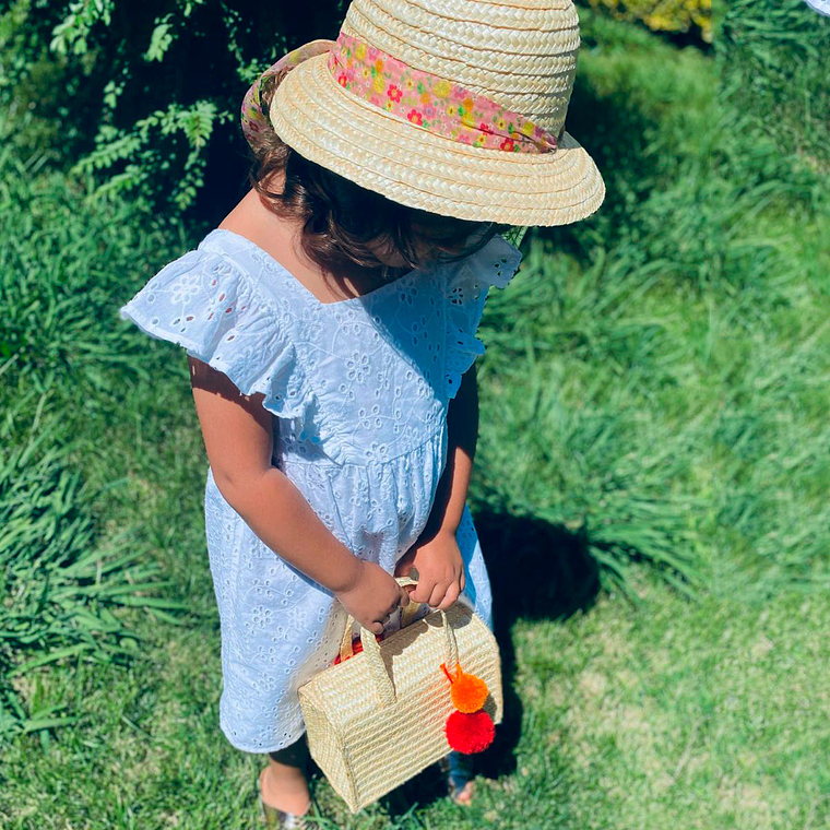 Valise artisanale en paille de seigle  2