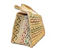 Sac en paille de seigle fait main avec des fils colorés - vignette 6