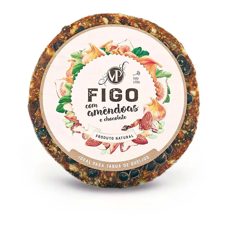 Fig Fruit Cheese with Almonds and Chocolate 2