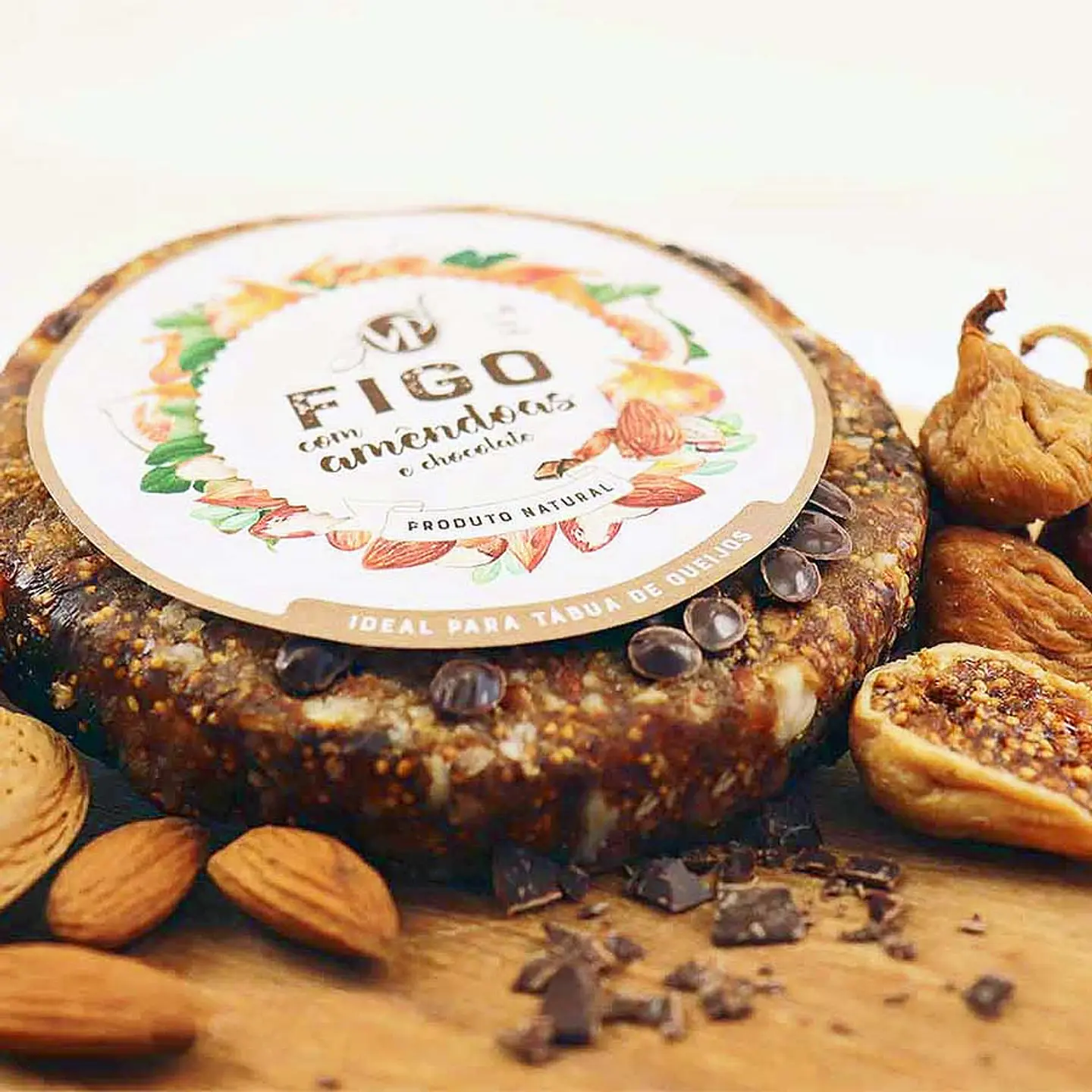 Fig Fruit Cheese with Almonds and Chocolate 1