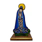 Nossa Senhora em madeira pintada à mão 15cmx8cm - Thumbnail 2