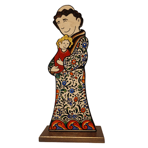 Large hand-painted Saint Anthony Measurements: 25cmx10.5cm