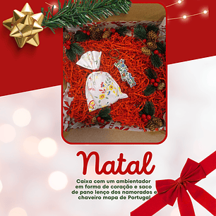Cabaz especial ambientador em forma de coração e mapa de Portugal