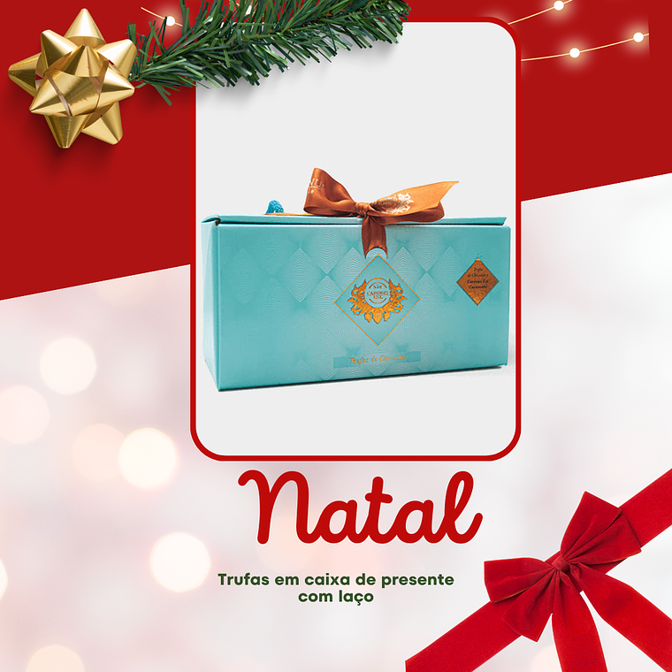 Dark chocolate truffles 20 units in a gift box with bow 1