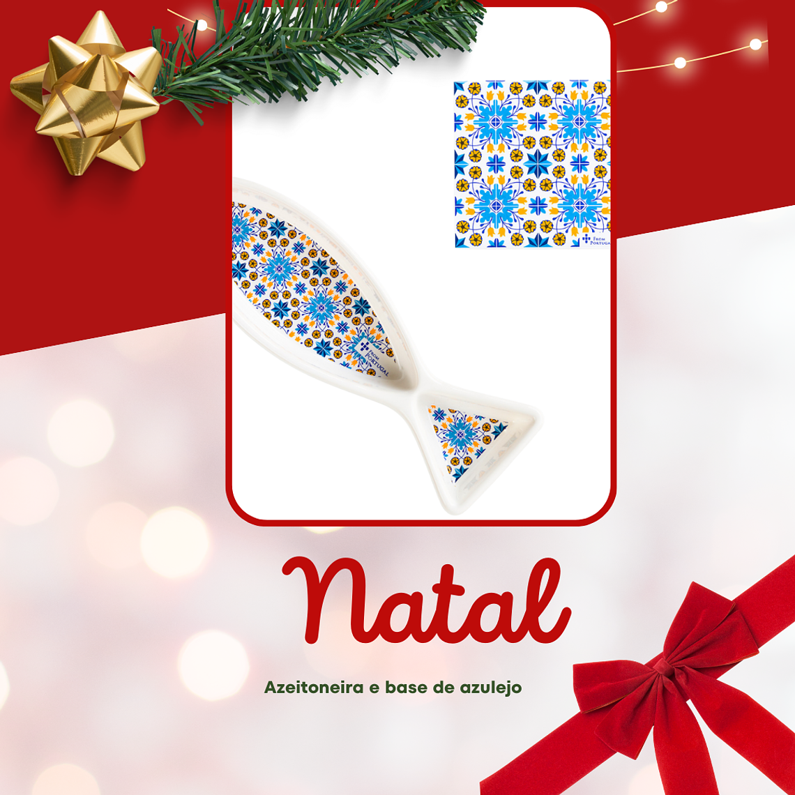 Carreaux Sardine Azeitoneira avec base - Bleu et jaune 1