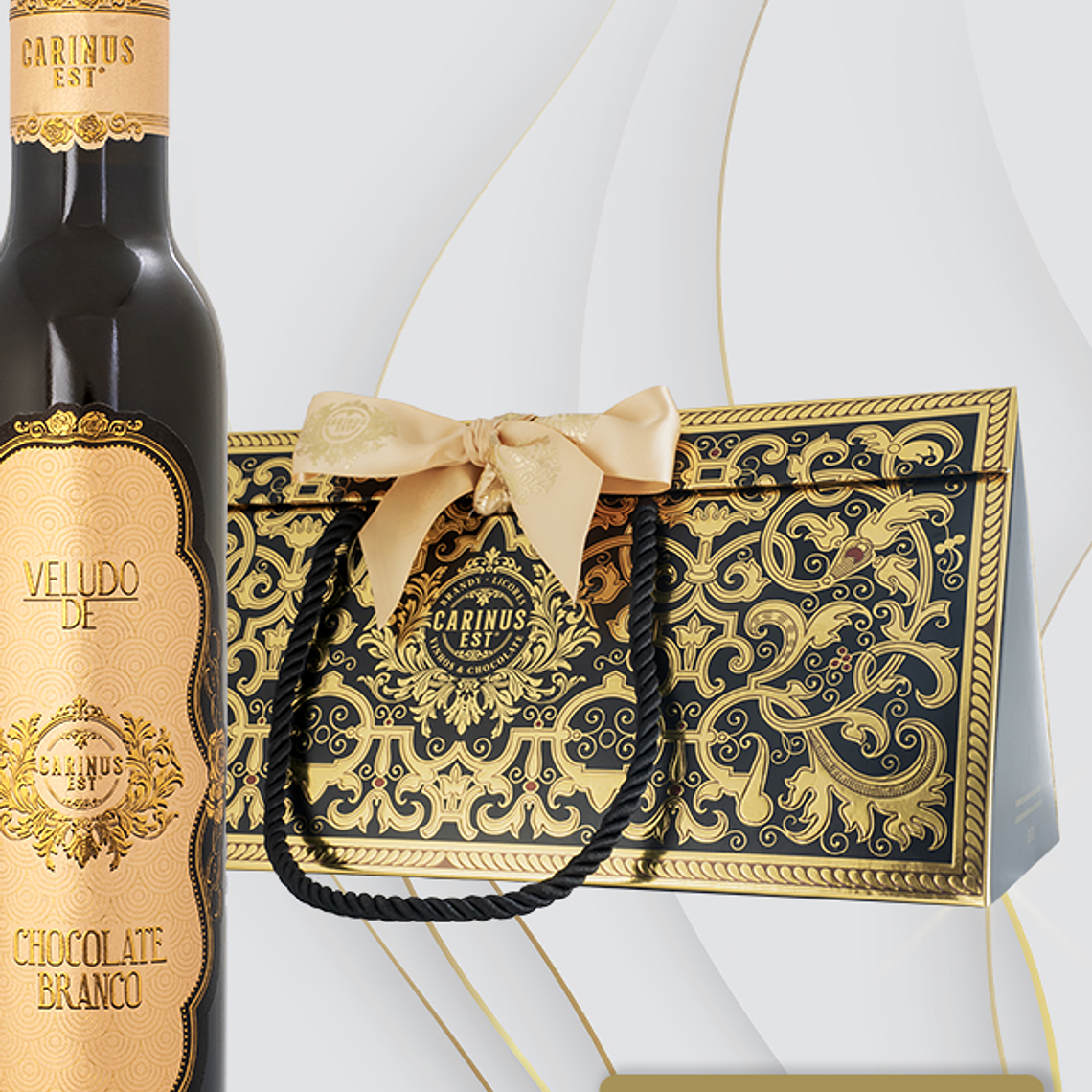 Licor artesanal em caixa de presente com laço - 200ml 12