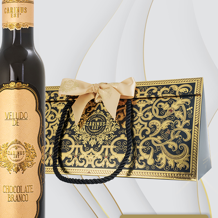 Licor artesanal em caixa de presente com laço - 200ml 12