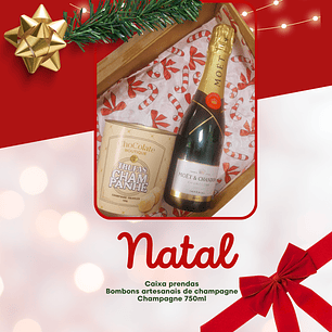 Cabaz com Trufas Artesanais & Garrafa de Espumante à Escolha ✨