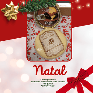 Cabaz com queijo 500gr e bombom de queijo