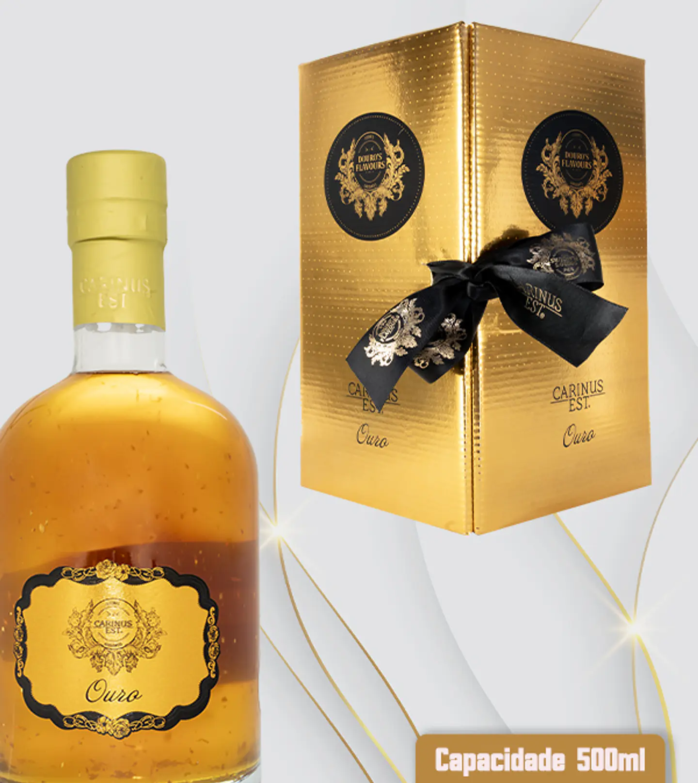 Licor con copas de oro y chocolate 4