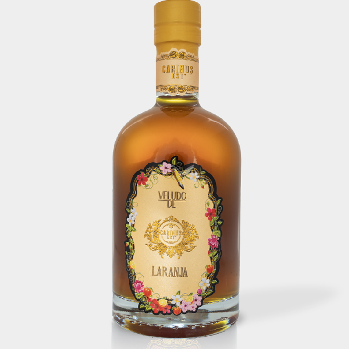 Licor de naranja 500ml en caja de regalo con lazo. 1