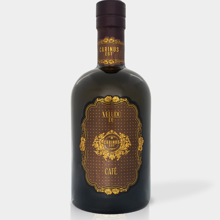 Coffee Liqueur 500ml in a box with a ribbon. 1