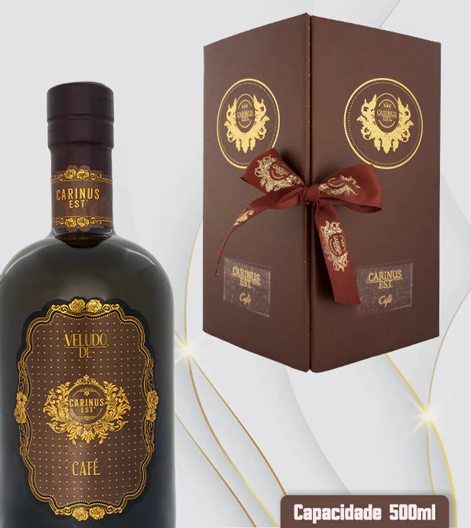 Licor de Café 500ml en caja con cinta. 3