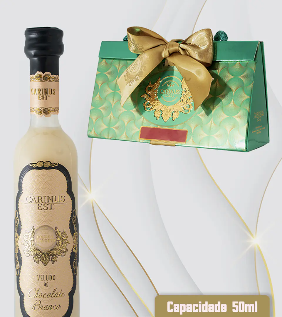 Licor 50ml em caixa de presente com laço 2