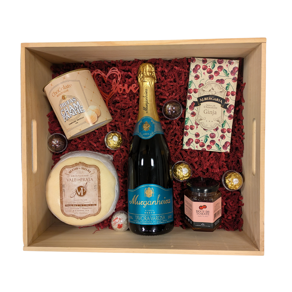 Cabaz Gourmet Premium – Caixa de Madeira 1