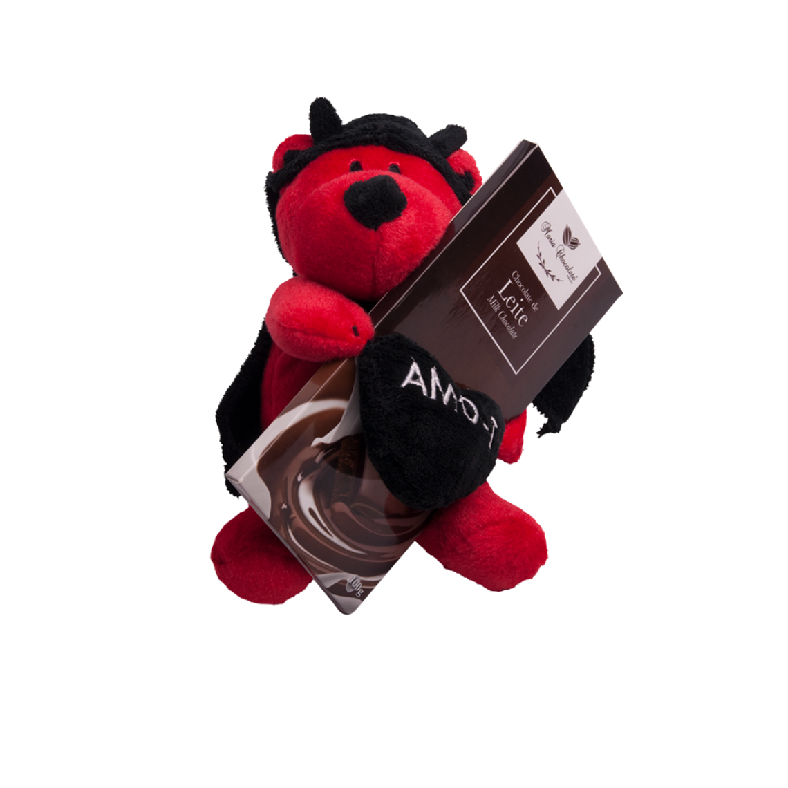 Peluche com tablete de chocolate  1
