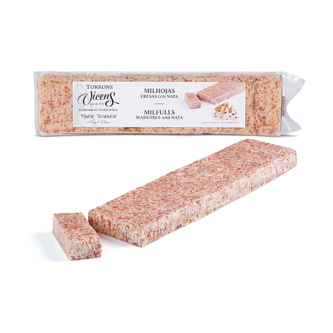 Turrón de Fresa con Nata 300g