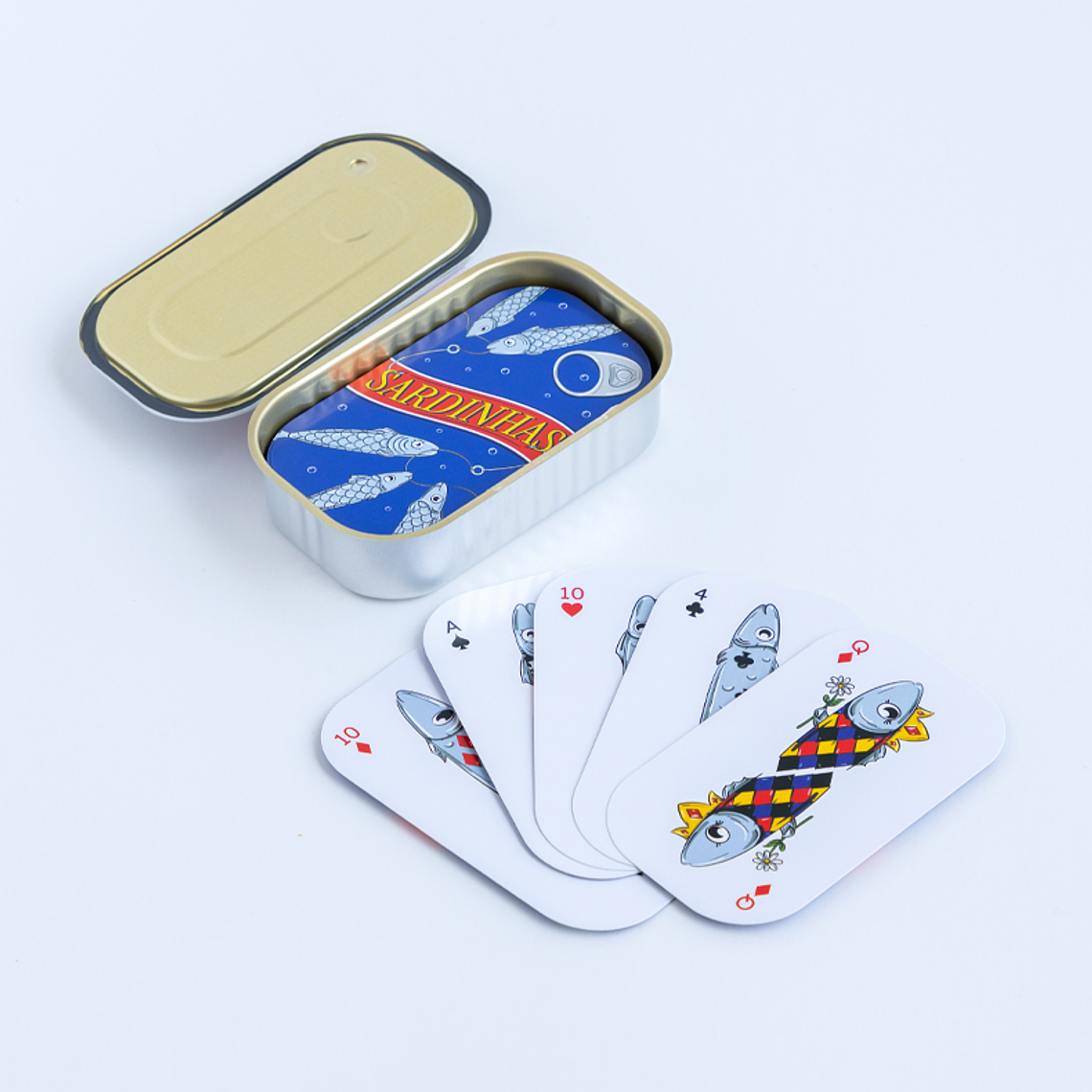Baralho de Cartas em Lata de Sardinhas Portuguesas 3