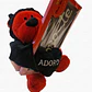 Peluche com tablete de chocolate Adoro-te - Thumbnail 1