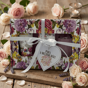 Special basket containing soap, hand cream, and diffuser.