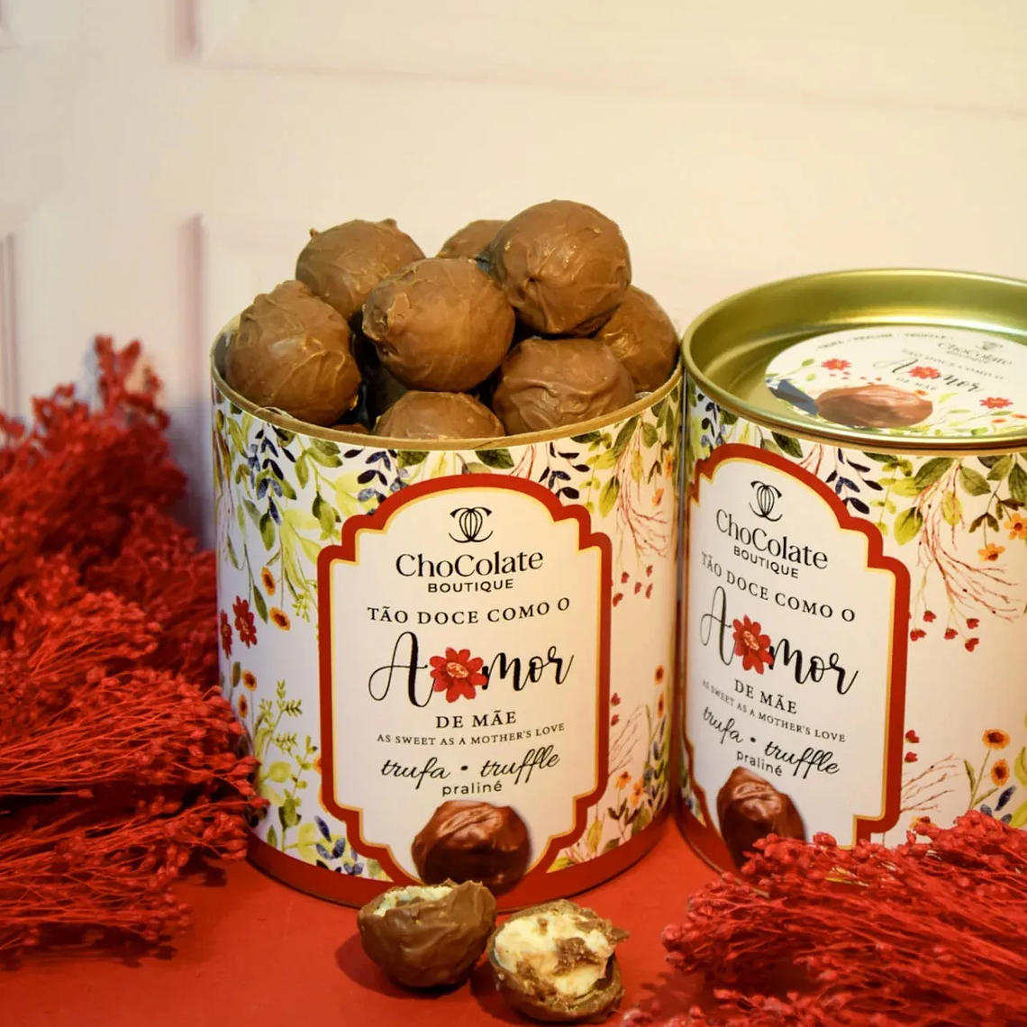 Lata de Trufas de praliné especial mães 1