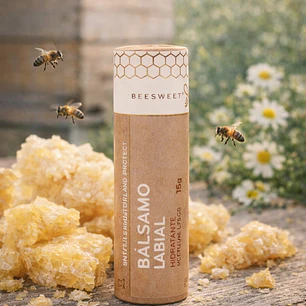 Bálsamo labial Hidratante com cera de abelha BIO