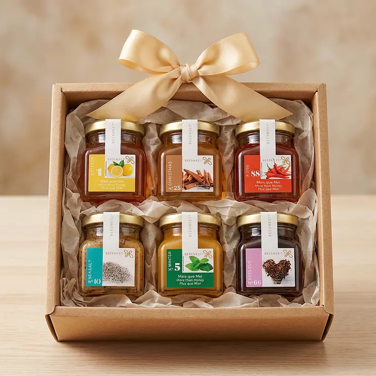Pack oferta degustação mel aromatizado 1