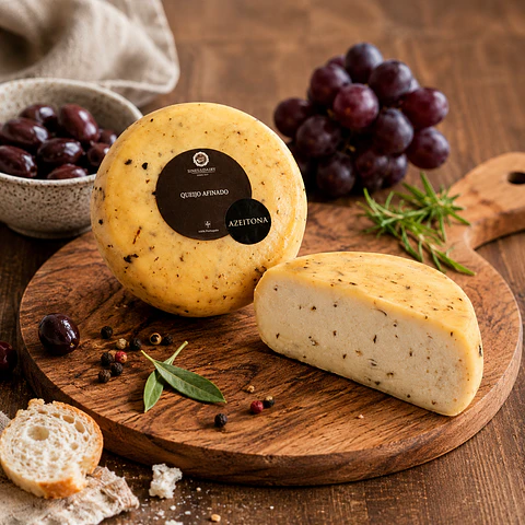 Queijo Artesanal com Azeitonas 