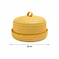 Présentoir à fromage/gâteau en paille artisanale - vignette 1