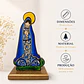 Nossa Senhora em madeira pintada à mão 15cmx8cm - Thumbnail 1